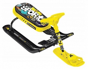 Снегокат Тимка Спорт 5, дизайн – Граффити желтый, высота – 44 см. (Ника, ТС5 STREETsim)